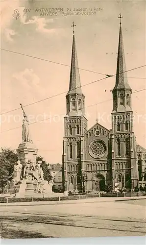 AK / Ansichtskarte Anvers_Antwerpen Eglise St Joseph Anvers Antwerpen