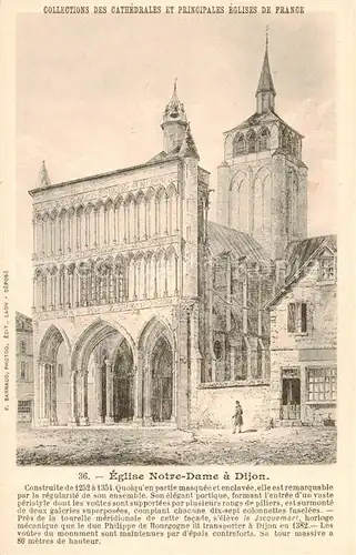 AK / Ansichtskarte Dijon_21_Cote d_Or Eglise Notre Dame 