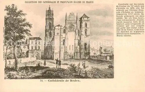 AK / Ansichtskarte Rodez_12_Aveyron Cathedrale de Rodez 