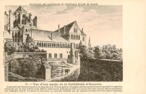 AK / Ansichtskarte Auxerre_89_Yonne Vue dune partie de la Cathedrale d Auxerre 