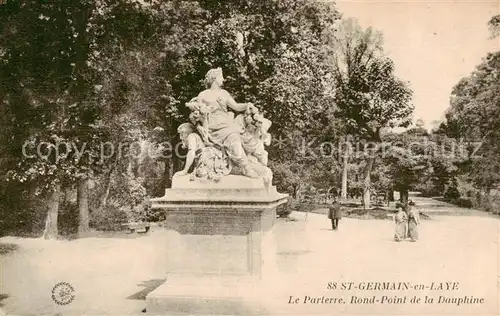 AK / Ansichtskarte St Germain en Laye_78_Yvelines Le Parterre Rond Point de la Dauphine 