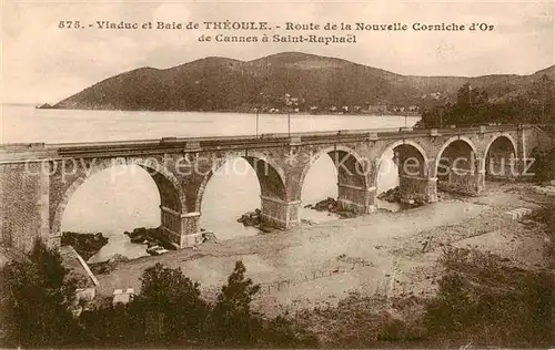 AK / Ansichtskarte Theoule sur Mer_06 Viaduc et Baie de Theoule route de la Nouvelle Corniche dOr de Cannes a Saint Raphael 