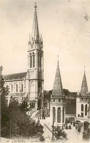 AK / Ansichtskarte Lourdes_65 La Basilique 