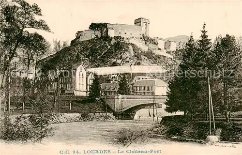 AK / Ansichtskarte Lourdes_65 Le Chateau Fort 