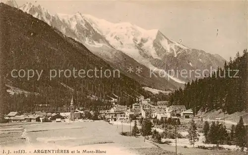 AK / Ansichtskarte Argentieres_77_Seine et Marne et le Mont Blanc 