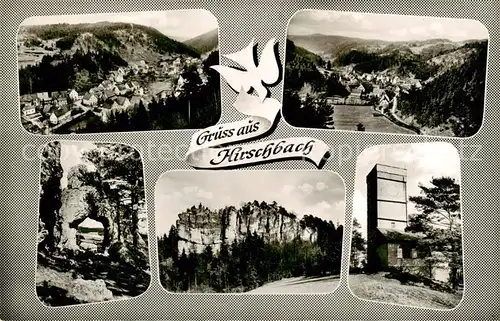 AK / Ansichtskarte Hirschbach_Oberpfalz Panorama Teilansichten Hirschbach Oberpfalz