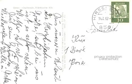 AK / Ansichtskarte Hirschbach_Oberpfalz OT Unterhirschbach Panorama Hirschbach Oberpfalz