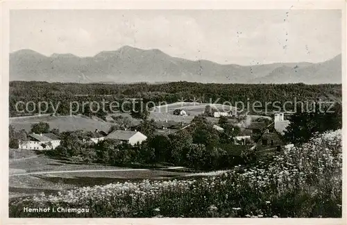 AK / Ansichtskarte Hemhof_Oberbayern Panorama Hemhof Oberbayern