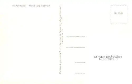 AK / Ansichtskarte Heiligenstadt_Oberfranken Stadtansichten Schloss Greifenstein Panorama Pavillon Erholungsheim Heiligenstadt_Oberfranken