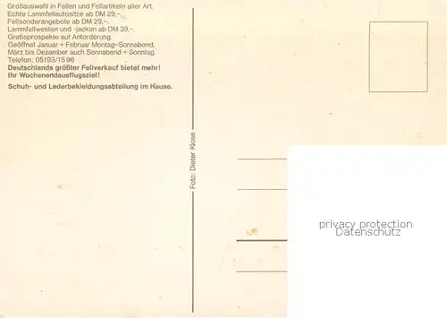 AK / Ansichtskarte Schneverdingen Norddeutsches Fellcenter Schneverdingen