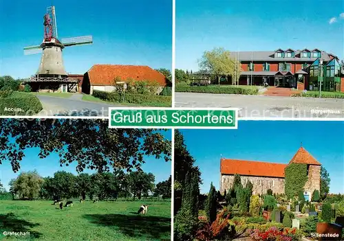 AK / Ansichtskarte Schortens Accum Muehle Buergerhaus Grafschaft Sillenstede Schortens