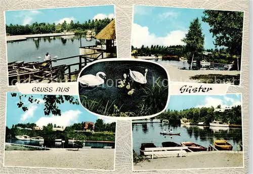 AK / Ansichtskarte Guester Hafenpartien Schwanenteich Guester