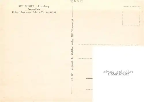 AK / Ansichtskarte Guester Seepavillon Strand Campingplatz Yachthafen Guester