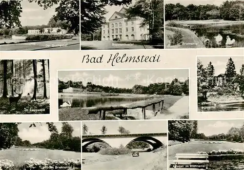 AK / Ansichtskarte Bad_Helmstedt Quellenhof Brunnentheater Brunnental Im Loppwald Partie am  Bad_Helmstedt