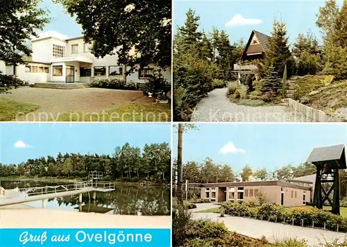 AK / Ansichtskarte Ovelgoenne_Celle Kurhaus Weg Bungalow Steg Ovelgoenne_Celle