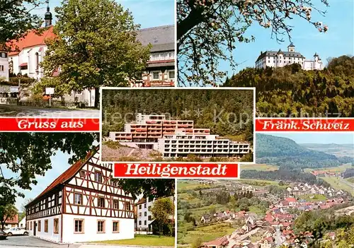 AK / Ansichtskarte Heiligenstadt_Oberfranken Schloss Hotel Panorama Kirche Heiligenstadt_Oberfranken