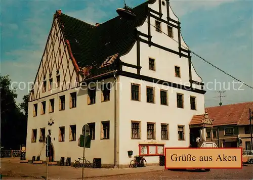 AK / Ansichtskarte Aken_Elbe Rathaus Aken_Elbe