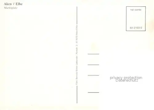 AK / Ansichtskarte Aken_Elbe Marktplatz Aken_Elbe