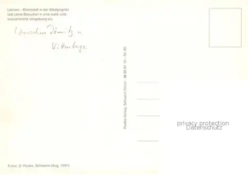 AK / Ansichtskarte Lenzen_Elbe Schloss Elbefaehre Stadtpartien Lenzen Elbe