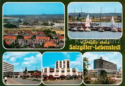 AK / Ansichtskarte Lebenstedt_Salzgitter Panorama Yachthafen Teilansichten Lebenstedt_Salzgitter