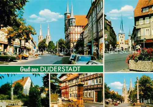 AK / Ansichtskarte Duderstadt St Cyriakuskirche Stadtor Fachwerkhaeuser Duderstadt