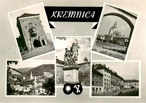AK / Ansichtskarte 73839646 Kremnica Stadttor Denkmal Panorama Kirche Kremnica