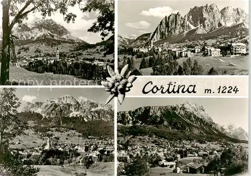 AK / Ansichtskarte  Cortina_d_Ampezzo_IT Panorama Teilansichten 