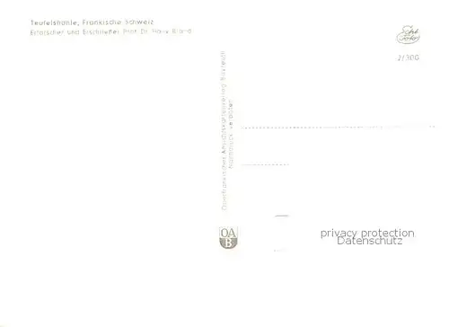 AK / Ansichtskarte  Pottenstein_Oberfranken Eingang Teufelshoehleneingang Ausgang Weihersbach Blick aus der Hoehle Pottenstein_Oberfranken