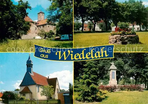 AK / Ansichtskarte 73839703 Wiedelah Schloss Kirche Park Gedenkstaette Wiedelah