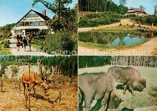 AK / Ansichtskarte  Vahrendorf_Siedlung Cafe Restaurant Hochwild Schutzpark Schwarze Berge Hirsch Wisente Vahrendorf Siedlung