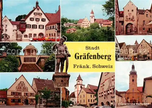 AK / Ansichtskarte  Graefenberg_Oberfranken Orts und Teilansichten Klosterkirche Weissenohe Graefenberg Oberfranken