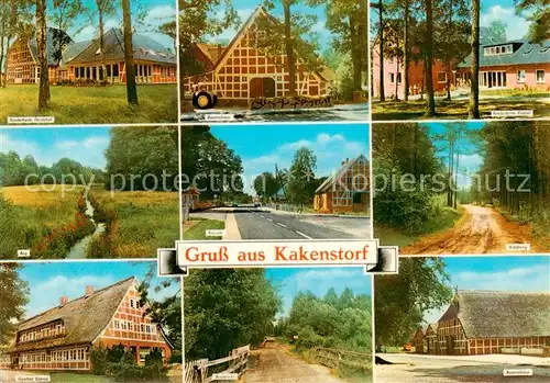 AK / Ansichtskarte Kakenstorf Kinderheim Beg Bruecke Landschaft Gasthof Kreisstrasse Waldweg Bauernhaus Kakenstorf