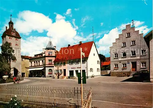 AK / Ansichtskarte Gundelfingen_Donau Untere Vorstadt Stadttor Giebelhaus Gundelfingen Donau