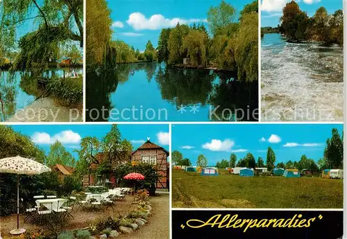 AK / Ansichtskarte Langlingen Allerparadies Gastwirtschaft Kaffeegarten Campingplatz Langlingen