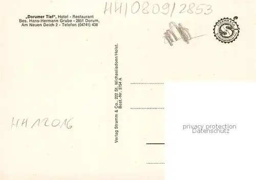 AK / Ansichtskarte Dorumer_Tief Fischerhafen Fischkutter Dorumer Tief