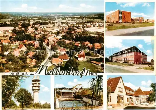 AK / Ansichtskarte Mellendorf Panorama Luftbild Ortsansichten Turm Mellendorf