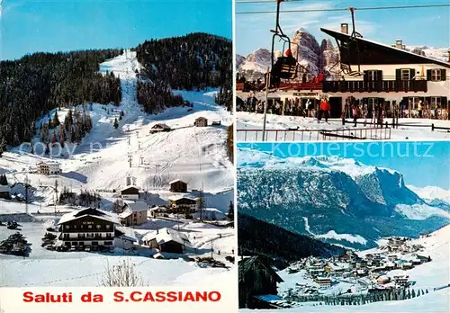 AK / Ansichtskarte San_Cassiano_Badia_St_Kassian_IT Wintersportplatz Dolomiten Berghotel Skigebiet 