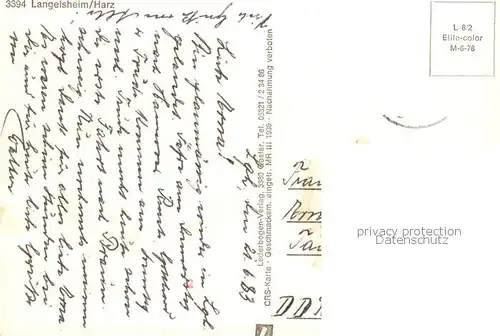 AK / Ansichtskarte Langelsheim Wohn und Hochhaeuser  Langelsheim