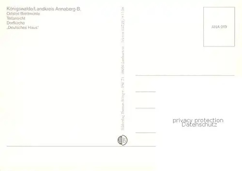 AK / Ansichtskarte Koenigswalde_Erzgebirge Fachwerkhaeuser Panorama Kirche Strassenpartie 