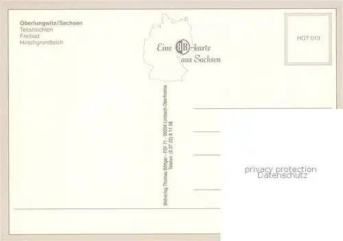 AK / Ansichtskarte Oberlungwitz Teilansichten Freibad Hirschgrundteich Oberlungwitz