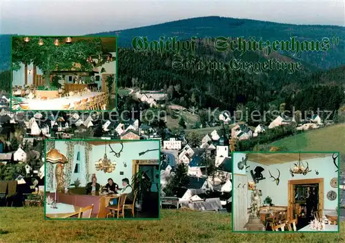 AK / Ansichtskarte Sosa_Erzgebirge Gasthof Schuetzenhaus Details Sosa Erzgebirge
