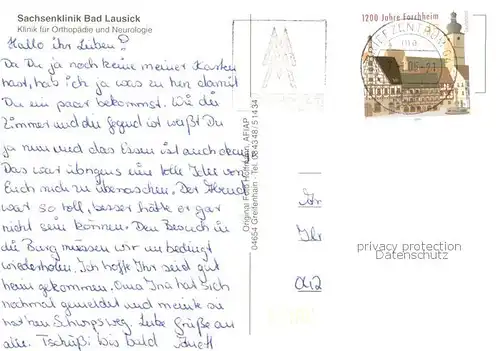 AK / Ansichtskarte Bad_Lausick Sachsenklinik Fliegeraufnahme Freilichtbuehne Kurpark Speisesaal Hallenbad Bad_Lausick