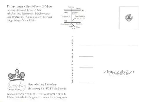 AK / Ansichtskarte Bischofswerda Butterberg Berg Gasthof Panorama Reiter Bischofswerda