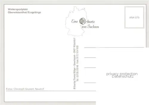 AK / Ansichtskarte Oberwiesenthal_Erzgebirge Skipiste Strasse Panorama Oberwiesenthal Erzgebirge