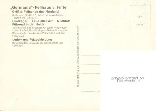 AK / Ansichtskarte Schneverdingen Germania Fellhaus v Fintel Teilansichten Schneverdingen