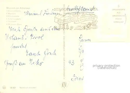 AK / Ansichtskarte  Maurach_Achensee_TiroL_AT Rofanseilbahn Maurach Erfurterhuette Achenseebahn Seespitz Maurach Eben 