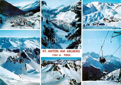 AK / Ansichtskarte 73840021 St_Anton_Arlberg_AT Teilansichten Skilifte 