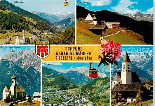 AK / Ansichtskarte 73840023 Schruns_Tschagguns Silbertal Kristberg Bartholomaeberg Innerberg 