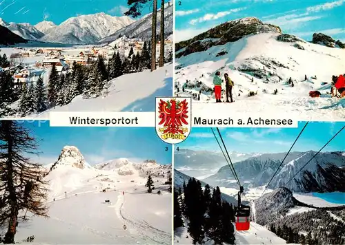 AK / Ansichtskarte  Maurach_Achensee_TiroL_AT Rofangebirge Maurach Haidachstellwand Gschoellkopf Rofanseilbahn 