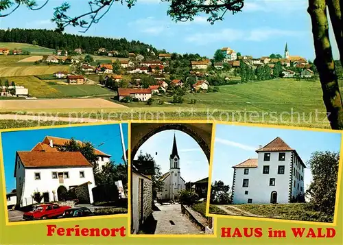 AK / Ansichtskarte 73840043 Haus_Wald Panorama Gasthaeuser Kirche Haus_Wald